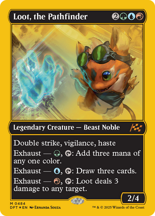 Loot, the Pathfinder (First-Place Foil) (DFT-484) - [Aetherdrift] Foil