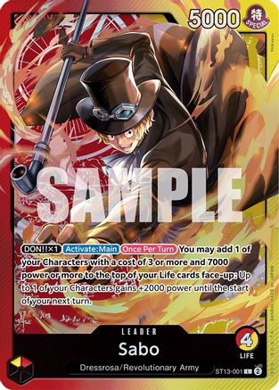 Sabo (001) (ST13-001) - Ultra Deck: The Three Brothers