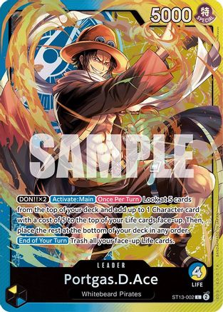 Portgas.D.Ace (002) (ST13-002) - Ultra Deck: The Three Brothers