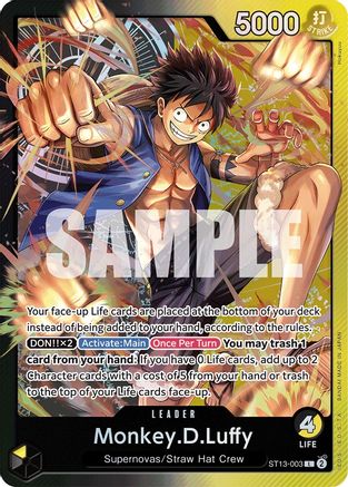 Monkey.D.Luffy (003) (ST13-003) - Ultra Deck: The Three Brothers