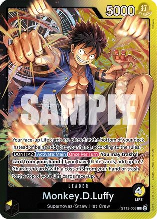Monkey.D.Luffy (003) (ST13-003) - Ultra Deck : Les Trois Frères 