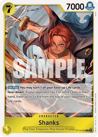 Shanks (ST13-009) - Ultra Deck: The Three Brothers