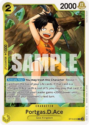 Portgas.D.Ace (010) (ST13-010) - Ultra Deck: The Three Brothers