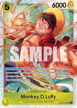 Monkey.D.Luffy (015) (ST13-015) - Ultra Deck : Les Trois Frères 