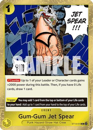 Gum-Gum Jet Spear (ST13-018) - Ultra Deck: The Three Brothers