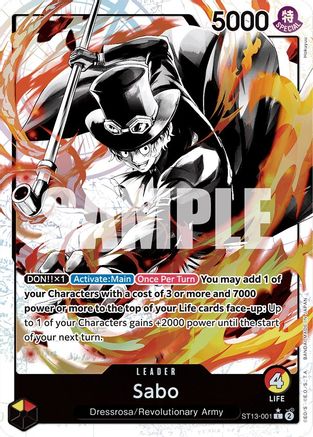 Sabo (001) (Parallel) (ST13-001) - Ultra Deck: The Three Brothers