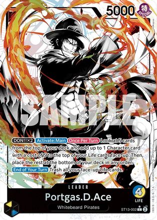 Portgas.D.Ace (002) (Parallel) (ST13-002) - Ultra Deck: The Three Brothers