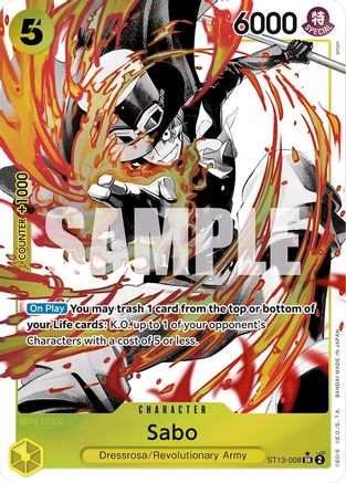 Sabo (008) (Parallèle) (ST13-008) - Ultra Deck : Les Trois Frères 