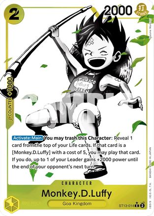 Monkey.D.Luffy (014) (Parallel) (ST13-014) - Ultra Deck: The Three Brothers