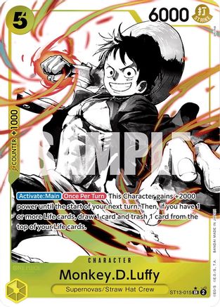 Monkey.D.Luffy (015) (Parallel) (ST13-015) - Ultra Deck: The Three Brothers