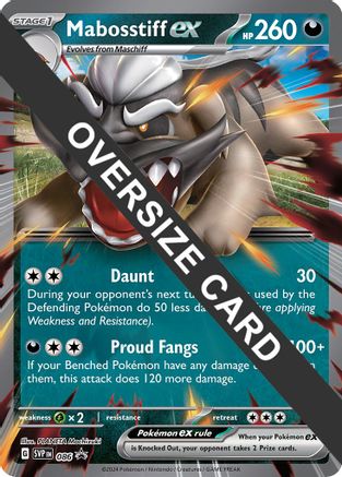 Mabosstiff ex - Jumbo Card 86 - [Jumbo Cards] Holofoil