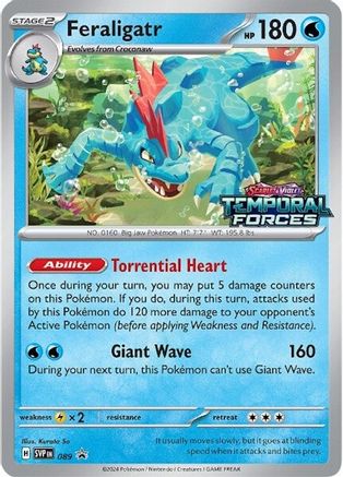 Feraligatr - 089 (Prerelease) 89 - [SV Scarlet & Violet Promo Cards] Holofoil
