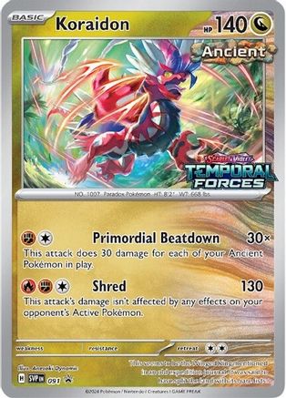 Koraidon - 091 (Prerelease) 91 - [SV Scarlet & Violet Promo Cards] Holofoil