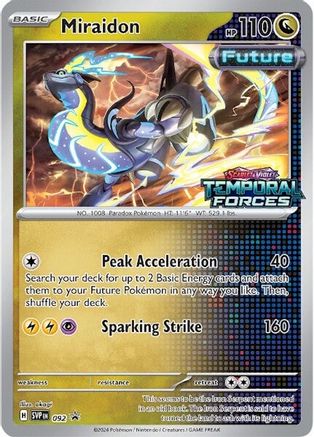 Miraidon - 092 (Prerelease) 92 - [SV Scarlet & Violet Promo Cards] Holofoil