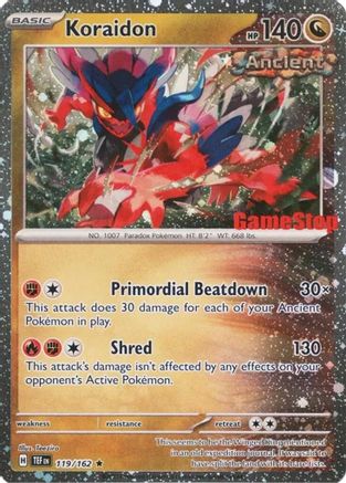 Koraidon (Gamestop Promo) 119 - [Miscellaneous Cards & Products] Reverse Holofoil