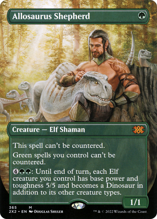 Allosaurus Shepherd (2X2-365) - [Double Masters 2022] (Borderless) Foil