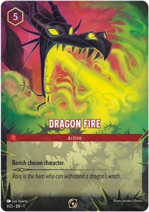 Dragon Fire (1) Holofoil - Disney Lorcana Promo Cards