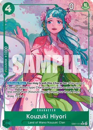 Kouzuki Hiyori (Alternate Art) (EB01-013) - Extra Booster: Memorial Collection