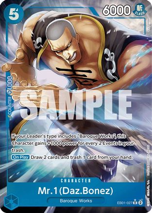 Mr. 1 (Daz.Bonez) (Alternate Art) (EB01-027) - Extra Booster: Memorial Collection