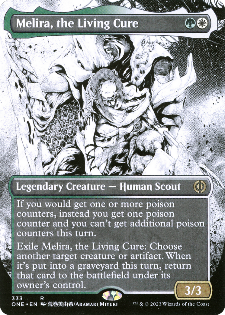 Melira, the Living Cure (ONE-333) - [Phyrexia: All Will Be One]: (Showcase) (Borderless)