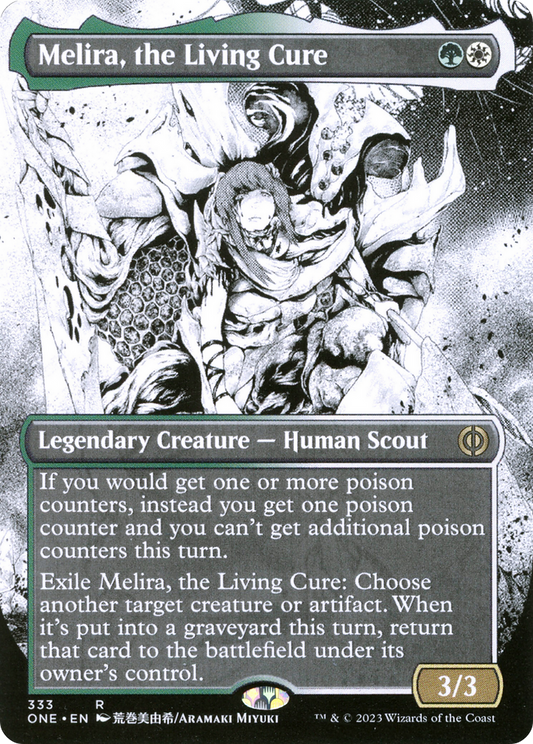 Melira, the Living Cure (ONE-333) - [Phyrexia: All Will Be One]: (Showcase) (Borderless)