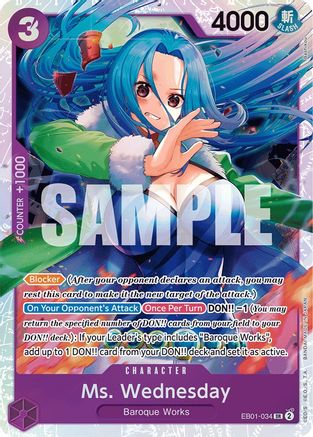 Ms. Wednesday (EB01-034) - Extra Booster: Memorial Collection