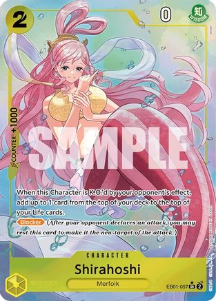 Shirahoshi (Alternate Art) (EB01-057) - Extra Booster: Memorial Collection