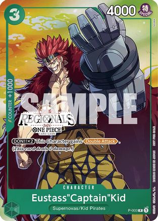 Eustass"Captain"Kid (Online Regional 2024 Vol. 2) [Participant] (P-003) - One Piece Promotion Cards
