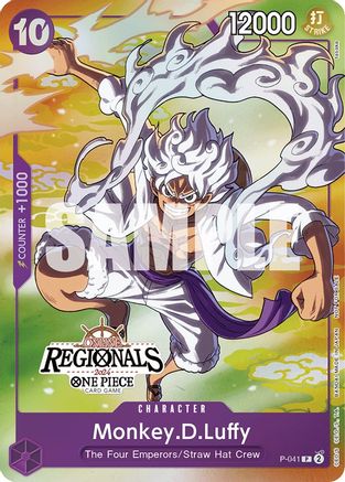 Monkey.D.Luffy (041) (Online Regional 2024 Vol. 2) [Participant] (P-041) - One Piece Promotion Cards