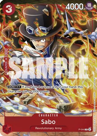 Sabo (Event Pack Vol. 4) (P-044) - One Piece Promotion Cards