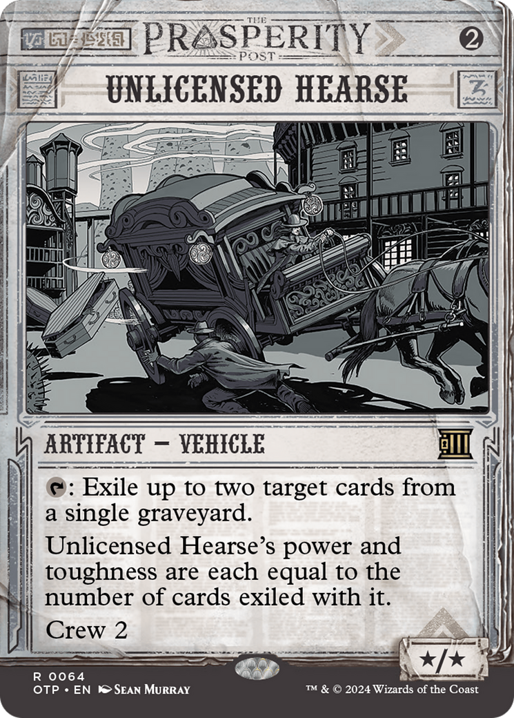 Unlicensed Hearse (OTP-064) - [Breaking News]: (Showcase) (Borderless) Foil