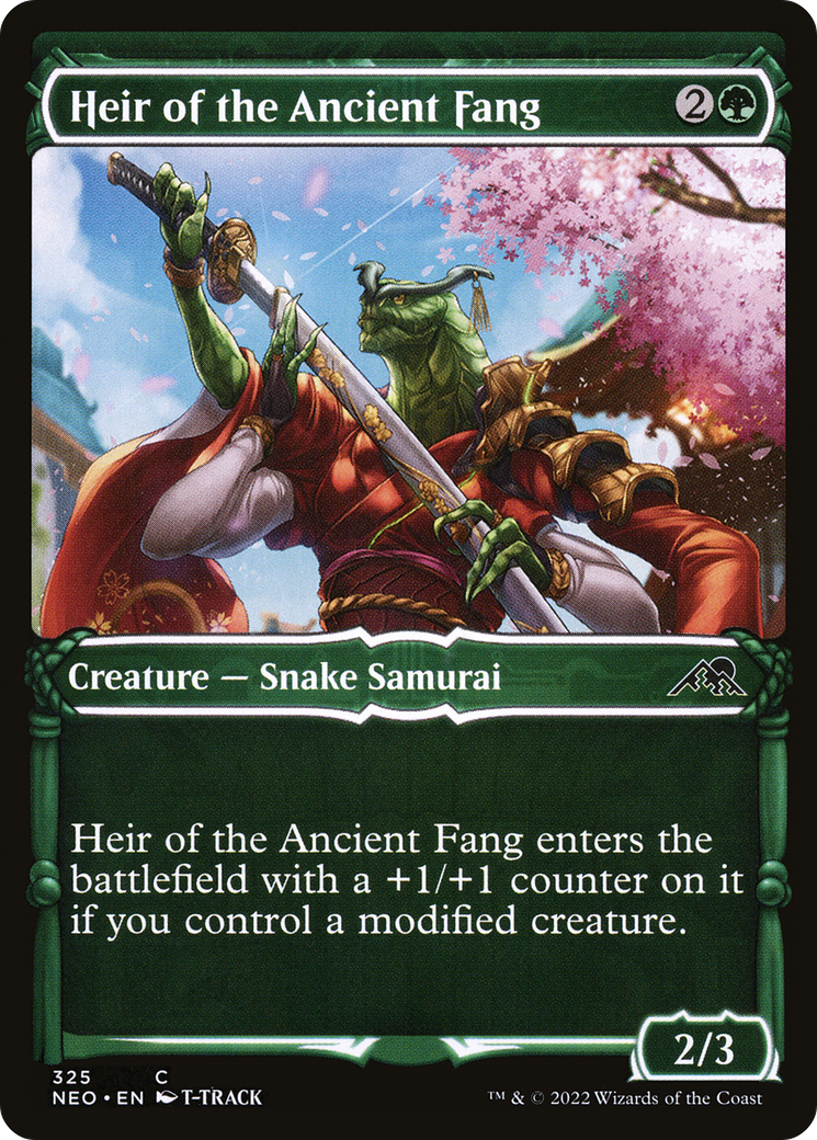 Heir of the Ancient Fang (NEO-325) - [Kamigawa: Neon Dynasty]: (Showcase)