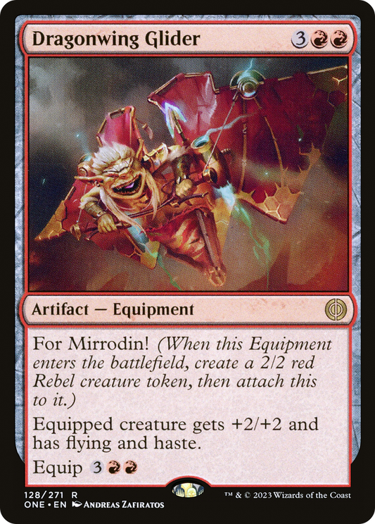 Dragonwing Glider (ONE-128) - [Phyrexia: All Will Be One] Foil