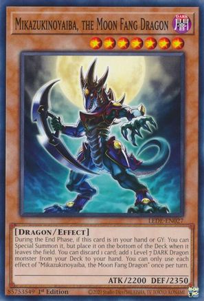 Mikazukinoyaiba, the Moon Fang Dragon (LEDE-EN027) - Legacy of Destruction 1st Edition