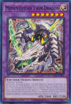 Mementotlan Twin Dragon (LEDE-EN037) - Legacy of Destruction 1st Edition
