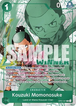 Kouzuki Momonosuke (Winner Pack Vol. 7) (OP01-041) - One Piece Promotion Cards