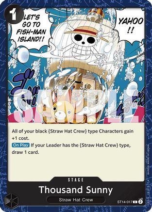 Thousand Sunny (ST14-017) - Starter Deck 14: 3D2Y