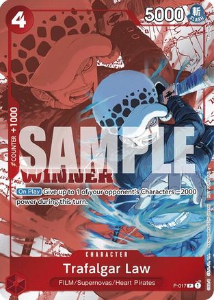 Trafalgar Law (Winner Pack Vol. 7) (P-017) - One Piece Promotion Cards