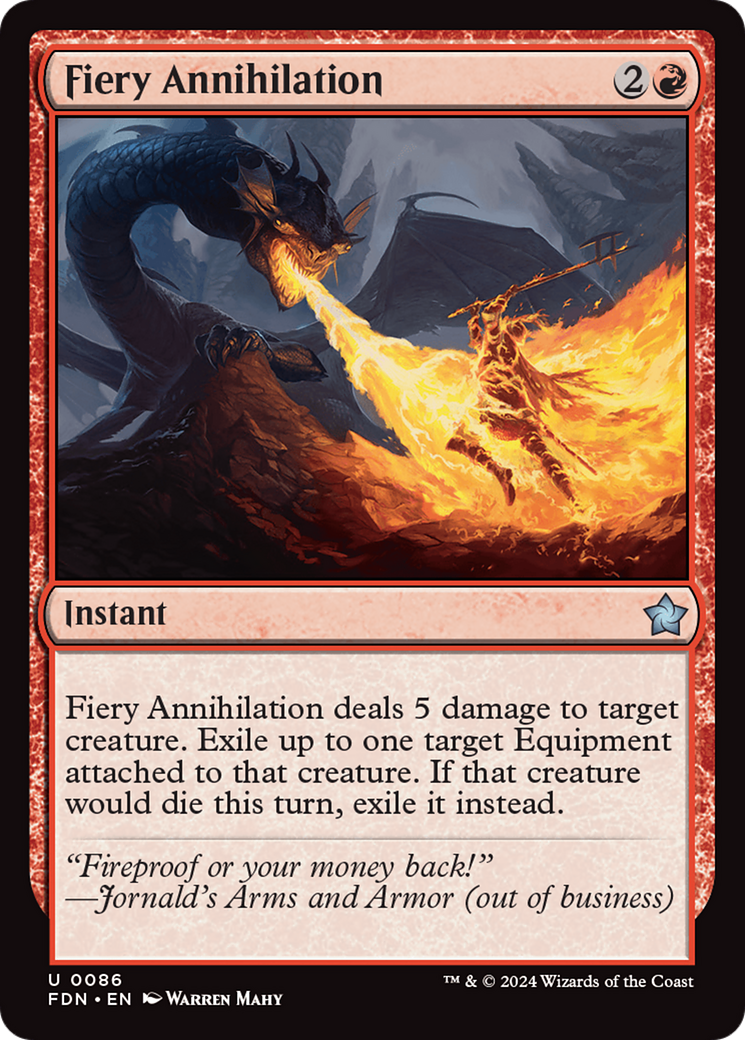 Fiery Annihilation (FDN-086) - [Foundations] Foil