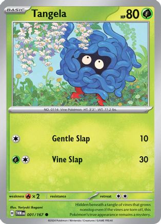 Tangela 1/167 - SV06 Twilight Masquerade Holofoil inversé 