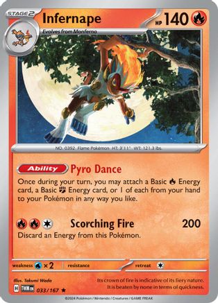 Infernape 33/167 - SV06 Holofoil Twilight Masquerade 