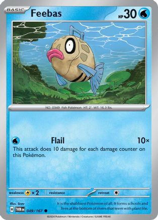 Feebas 49/167 - SV06 Twilight Masquerade Holofoil inversé 