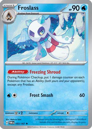 Froslass 053/167 - Holofoil inversé SV06 Twilight Masquerade 