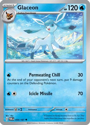 Glaceon 54/167 - SV06 Twilight Masquerade Reverse Holofoil