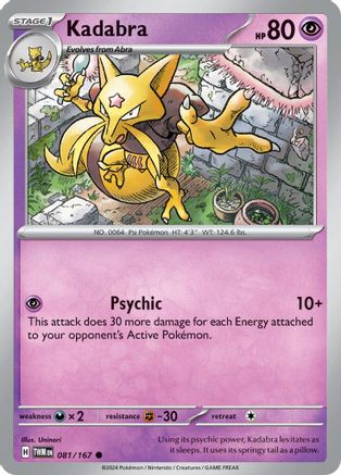 Kadabra 81/167 - SV06 Twilight Masquerade Holofoil inversé 