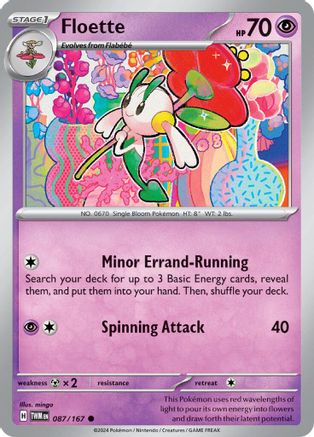 Floette 87/167 - SV06 Twilight Masquerade Holofoil inversé 