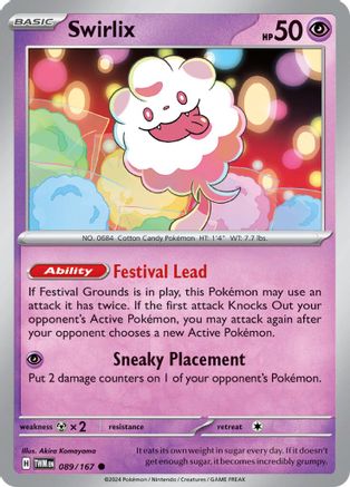 Swirlix 89/167 - SV06 Twilight Masquerade Holofoil inversé 