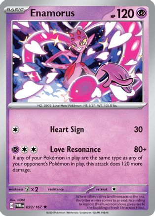 Enamorus 93/167 - SV06 Twilight Masquerade Holofoil inversé 