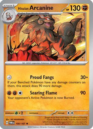 Hisuian Arcanine 100/167 - SV06 Twilight Masquerade Reverse Holofoil