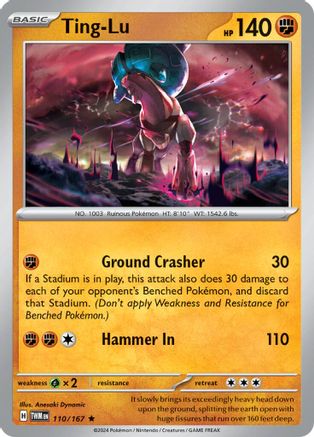 Ting-Lu 110/167 - Holofoil inversé SV06 Twilight Masquerade 
